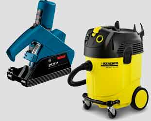 Аренда штробореза с пылесосом